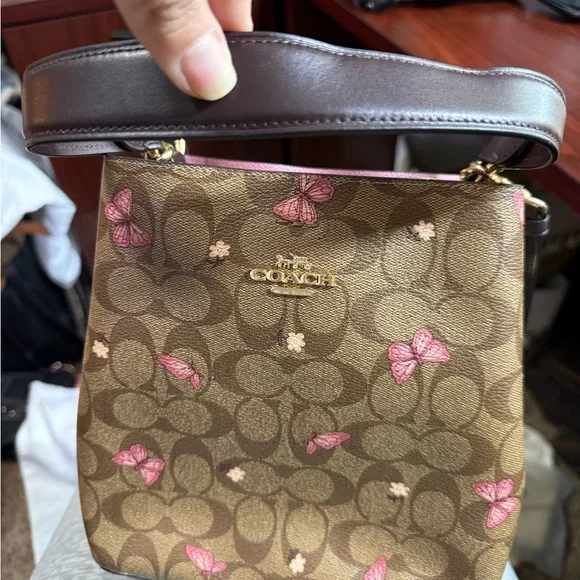 NWOT! Coach Brown and Pink Women's Bucket Bag - Picture 7 of 11